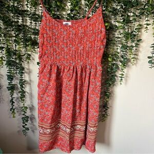 Red Floral Sundress Small